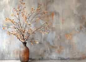 Free photo dreamy arrangement with decorative dried flowers