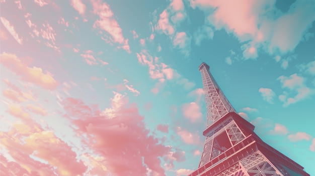 Free Photo dreamy atmosphere and pastel colored scene for travel content