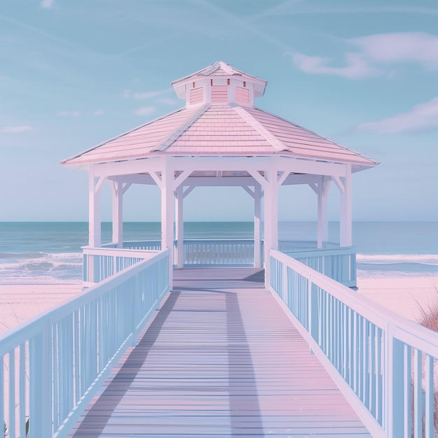 Free photo dreamy atmosphere and pastel colored scene for travel content