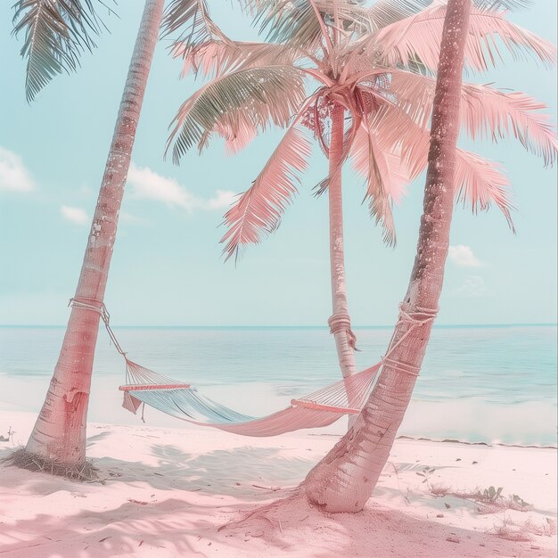 Dreamy atmosphere and pastel colored scene for travel content