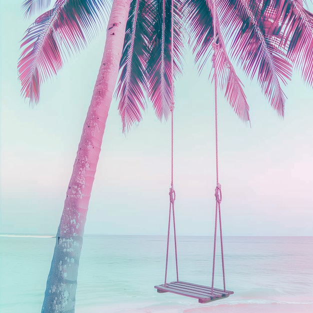 Free Photo dreamy atmosphere and pastel colored scene for travel content