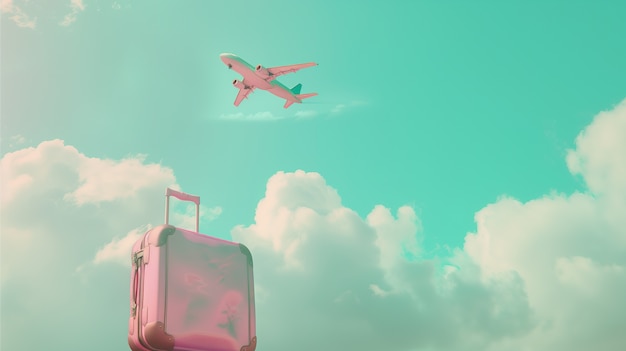 Free photo dreamy atmosphere and pastel colored scene for travel content