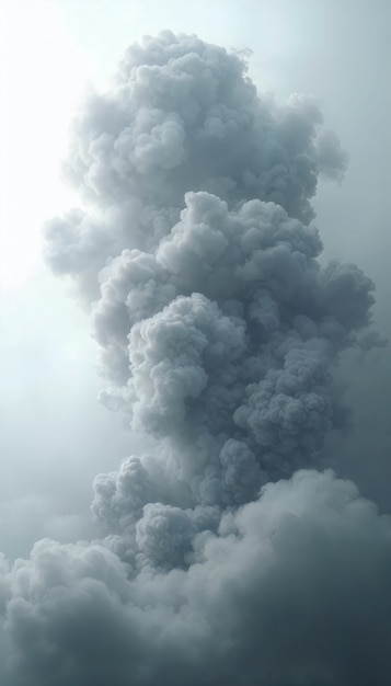 Dreamy and colorful smoke clouds