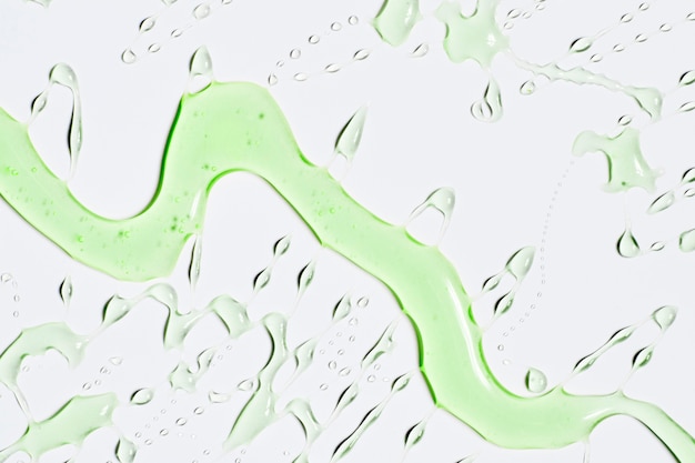 Dribble of green water