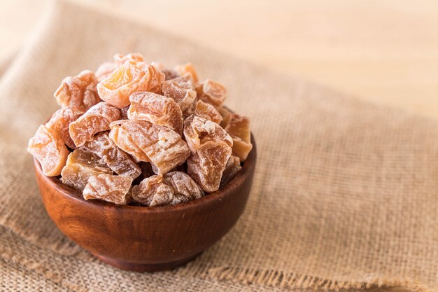 dried plum in bowl