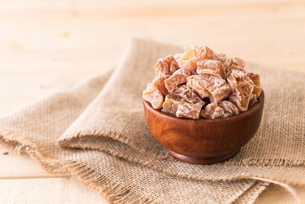 dried plum in bowl