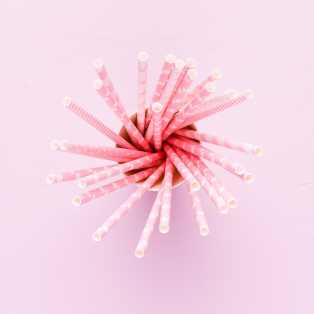 Drinking straw background