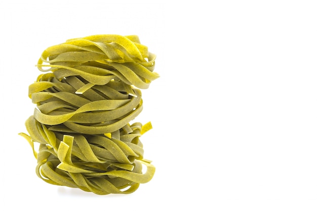 Dry green pasta