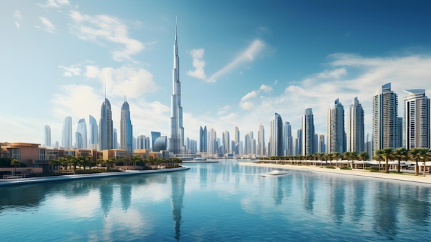 Dubai's stunning skyline wallpaper