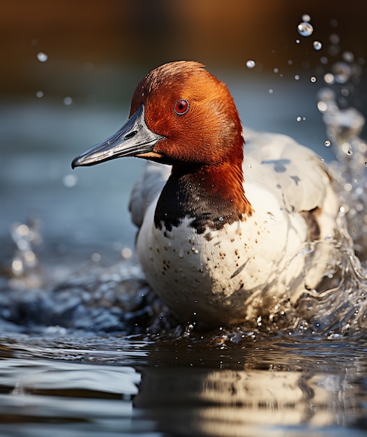 Free photo duck in nature generate image