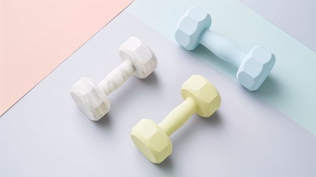 Free Photo dumbells still life in studio