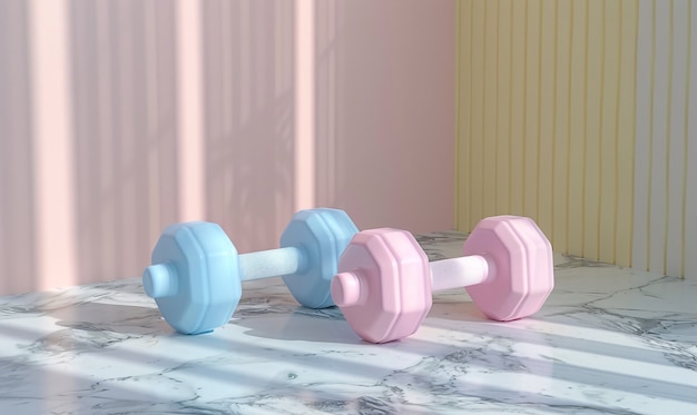 Free Photo dumbells still life in studio