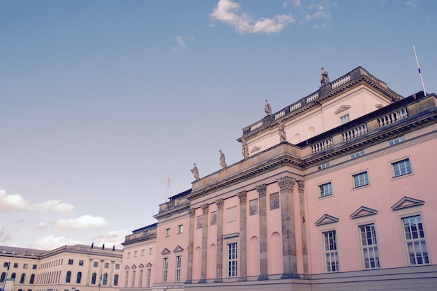 Free photo dutch angle shot of amazing berlin architecture