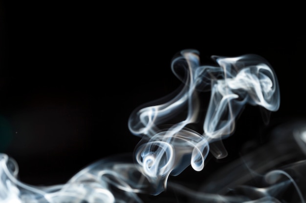 Free Photo dynamic smoke silhouette