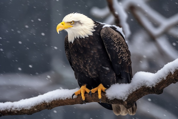 Free Photo eagle in winter time