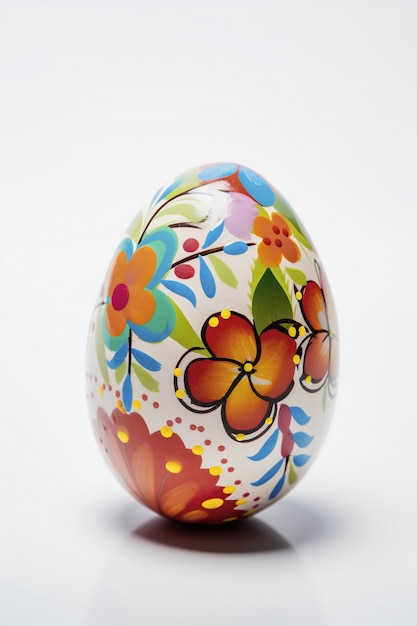 Free Photo easter decorative egg in studio