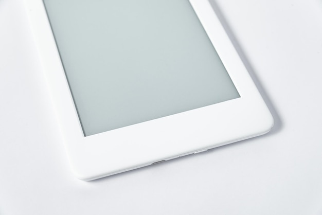 Ebook reader over isolated white background