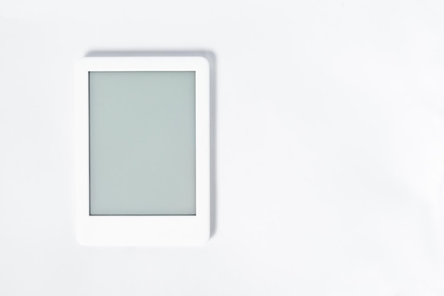 Ebook reader over isolated white background