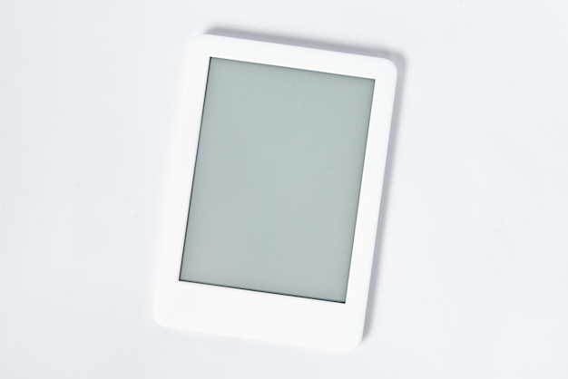 Ebook reader over isolated white background