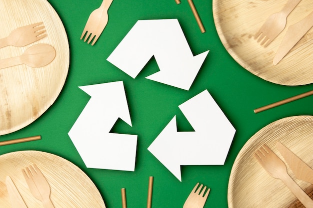 Free photo eco friendly recycling concept