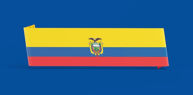 Free photo ecuador flag banner