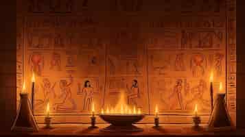 Free photo egyptian culture illustration background