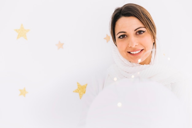 Free Photo eid al-fitr concept with muslim woman