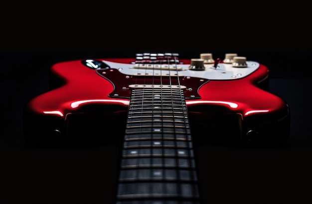 Free photo electric guitar still life