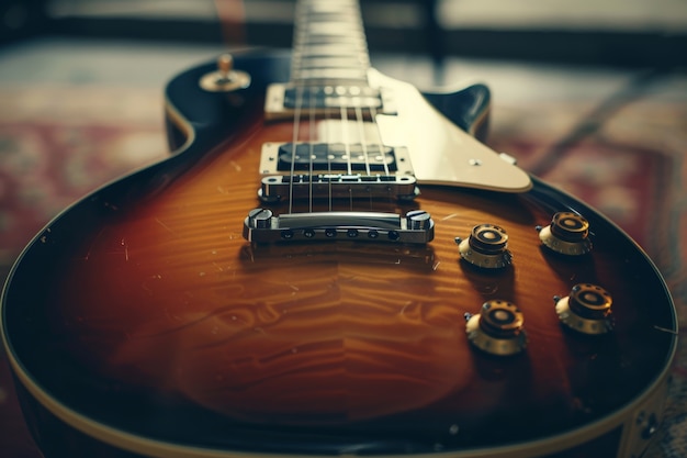 Free photo electric guitar still life