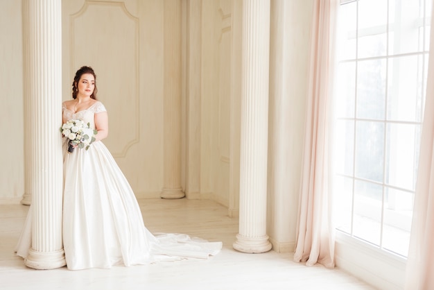 Elegant bride posing