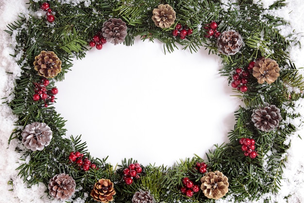 Elegant christmas wreath 