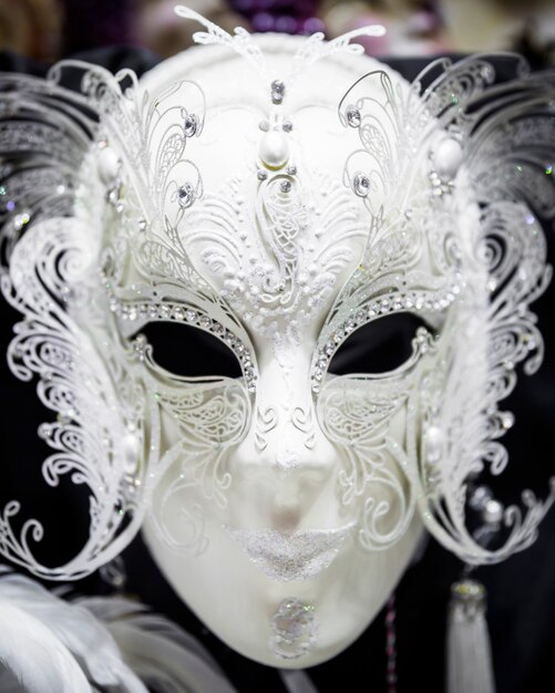 Elegant composition with venetian carnival's mask