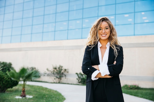 Elegant corporate businesswoman