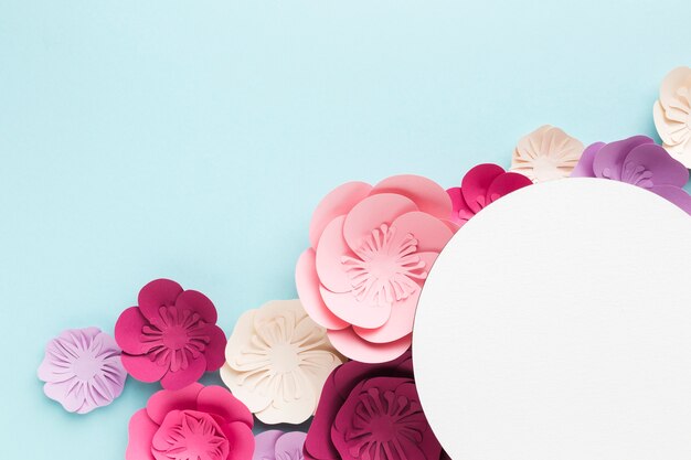 Free Photo elegant floral paper ornament concept