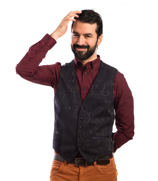 Elegant man wearing waistcoat