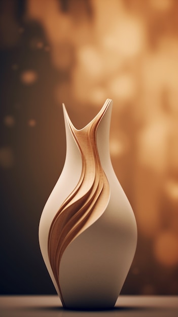 Free photo elegant modern vase design