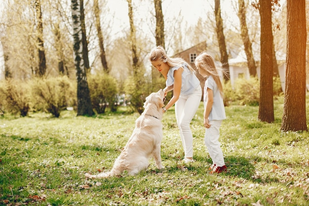 elegant mother with cute daughter 