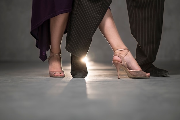 Elegant people dancing tango