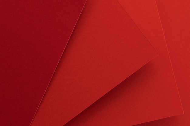 Free photo elegant red papers high view