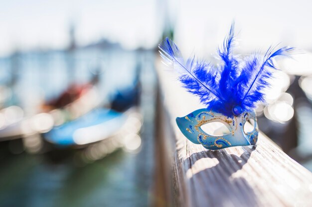 Elegant venetian carnival composition