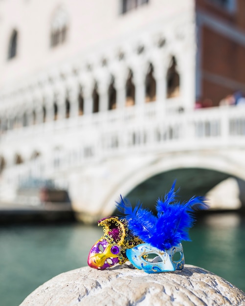 Free Photo elegant venetian carnival composition