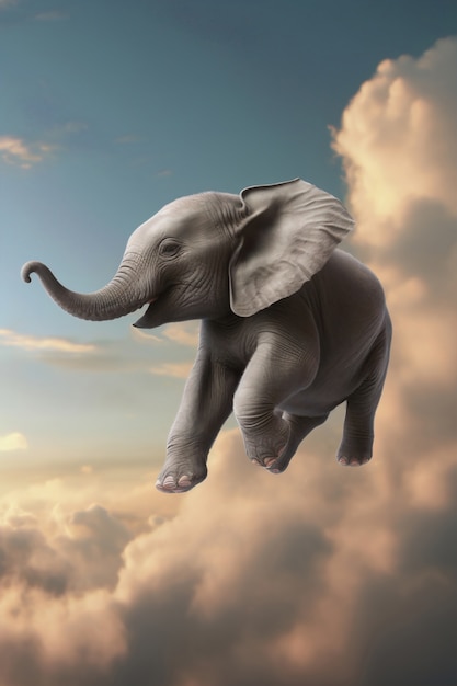 Elephant artificial intelligence image