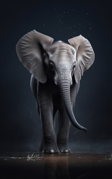 Elephant artificial intelligence image