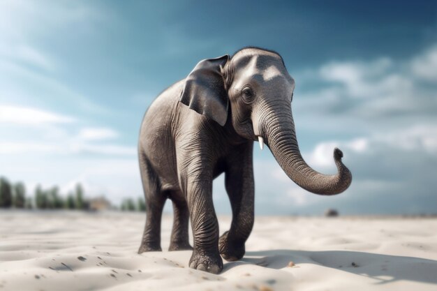 Elephant artificial intelligence image