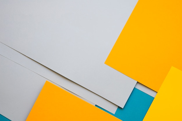 Free Photo elevated view of multi colored cardboard papers