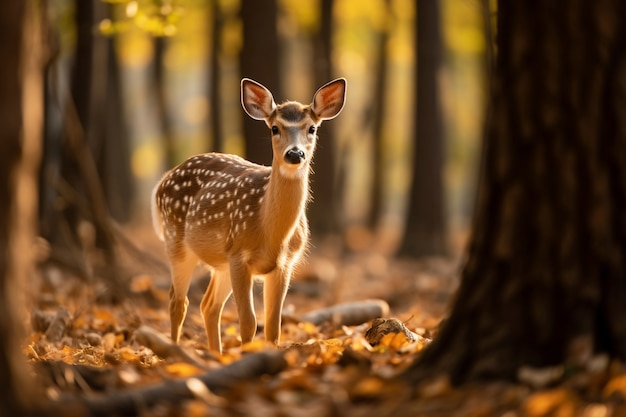 Elk calf in nature