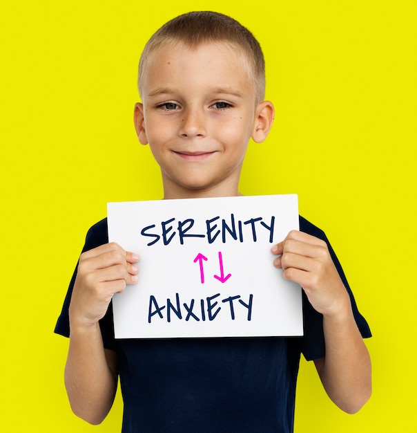 Free Photo emotional antonyms serenity anxiety illustration