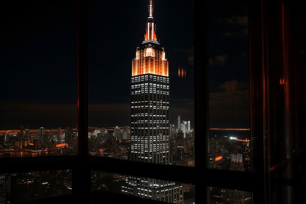 Free Photo empire state building during the night