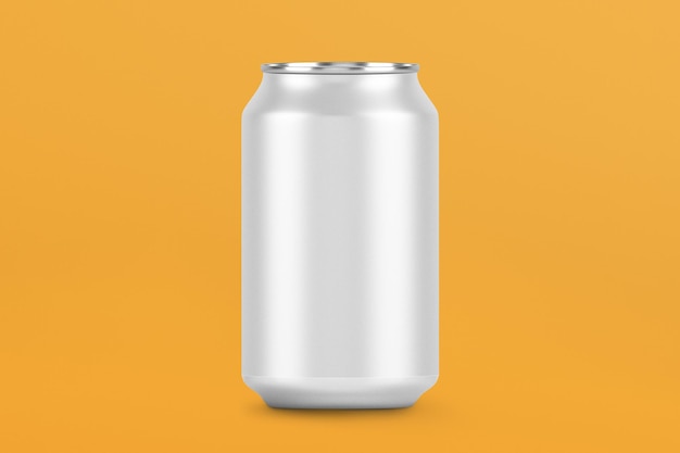 Free Photo empty beverage aluminum can with design space