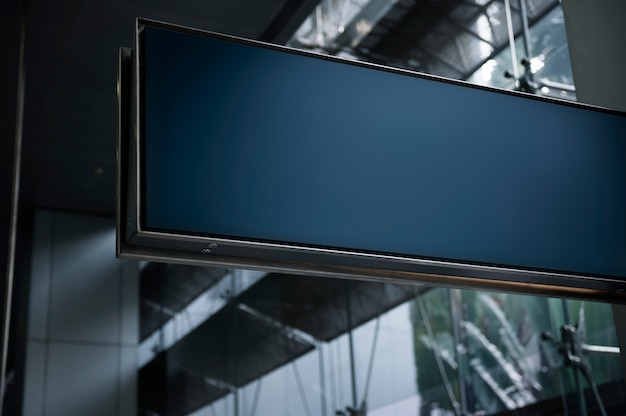 Free photo empty board at an airport